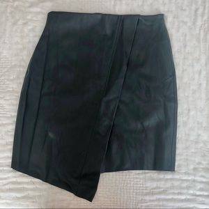 Zara leather-look mini skirt